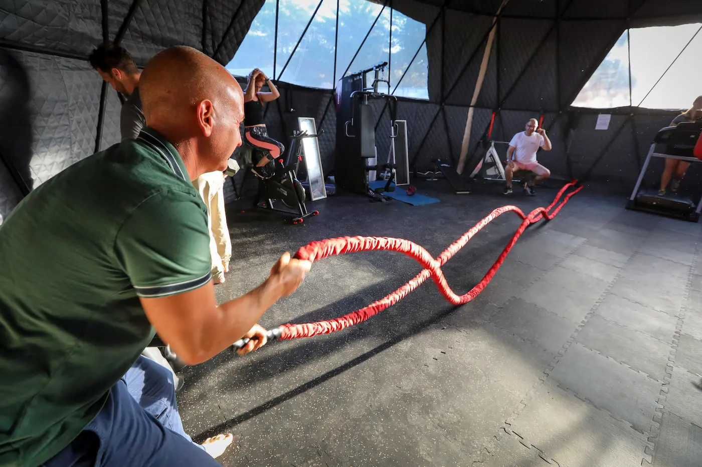 Fully-equipped gym